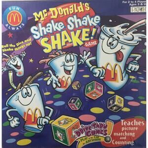 McDonald's Shake Shake Shake Board Game Color Matching Counting Kid Educational